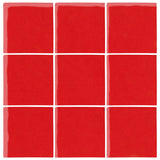 Malibu Field 3"x3" Tomato #7619C Ceramic Tile