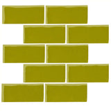 Malibu Field 3"x6" Lime Green #7495c Ceramic Tile