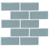 Malibu Field 3"x6" Sky Blue #290C Ceramic Tile