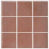 Malibu Field 4"x4" Eggplant #5115C Ceramic Tile