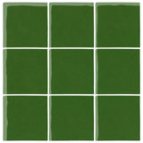  Malibu Field 4"x4" Pine Green #7734C Ceramic Tile 