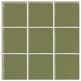  Malibu Field 4"x4" Spanish Moss #5615C Ceramic Tile