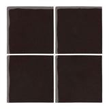  Malibu Field 5"x5" Classic Black #296C Ceramic Tile