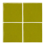 Malibu Field 5"x5" Lime Green #7495c Ceramic Tile