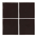  Malibu Field 6"x6" Classic Black #296C Ceramic Tile