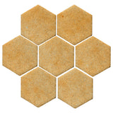 Malibu Field 6" Hexagon Dijon Mustard Matte #7551U Ceramic Tile
