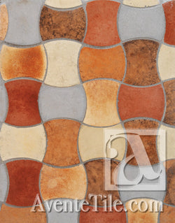  Arabesque Mini Durango Cement Tile