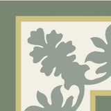Mission Alegre Verde Corner Encaustic Cement Tile 8"x8"