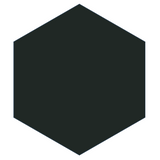 Mission Black 8" Hexagon Encaustic Cement Tile
