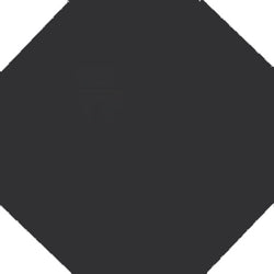 Mission Black 8"x8" Octagon Encaustic Cement Tile