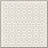 Mission Bocassio Field and Border Rug in Cafe and Clam Colorway