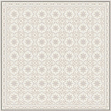 Mission Bocassio Field and Border Rug in Cafe and Clam Colorway