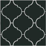 Mission Malaga Encaustic Cement Tile 8"x8" - Black