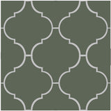 Mission Malaga Encaustic Cement Tile 8" x 8"- Green Asia