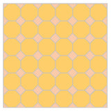 Mission Crema Octagon with Melon Dot Encaustic Cement Tile