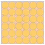 Mission Crema Octagon with Melon Dot Encaustic Cement Tile