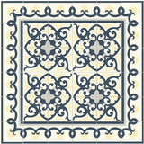 Mission Espanola with Cox Border Cement Tile - Both in Cozy Colorway