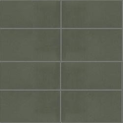 Mission Green Asia 4"x8" Encaustic Cement Tile
