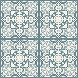 Mission Madrid Azul Encaustic Cement Tile Rug
