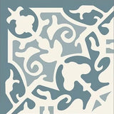 Mission Madrid Azul Encaustic Cement Tile 8" x 8"