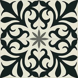 Mission Nantes D Encaustic Cement Tile Quarter Design
