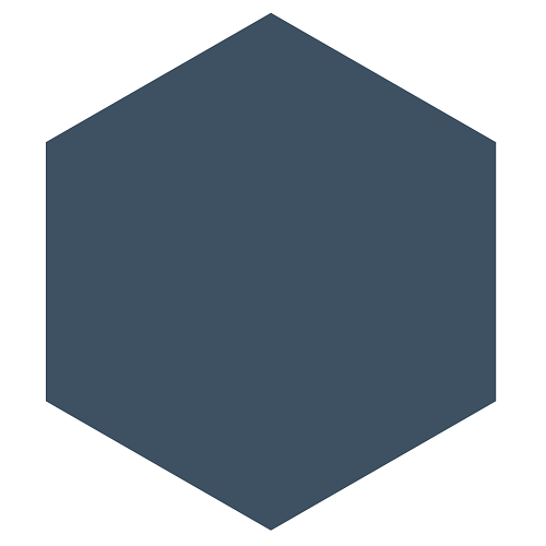 Mission Navy 8" Hexagon Cement Tile