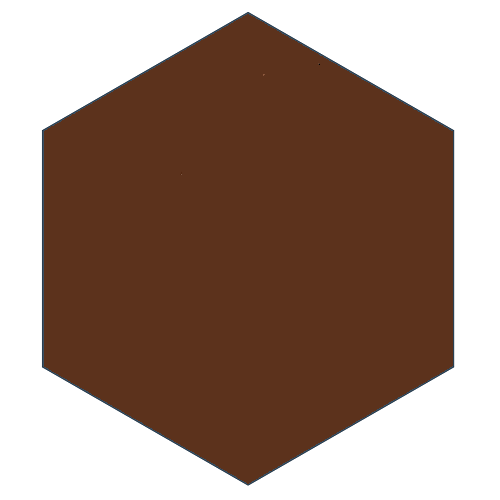 Mission Red Brick 8" Hexagon Encaustic Cement Tile