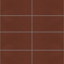 Mission Red Brick 4"x8" Encaustic Cement Tile