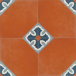 Mission Spanish Colonial #1 Cement Tile Quarter Design
