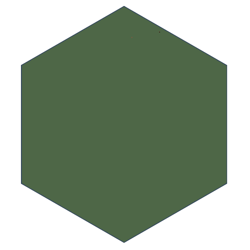 Mission Verde Canada 8" Hexagon Encaustic Cement Tile