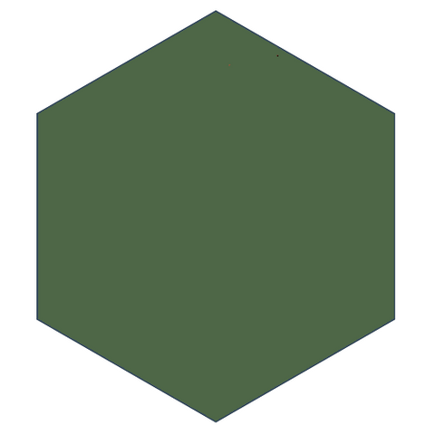 Mission Verde Canada 8" Hexagon Encaustic Cement Tile