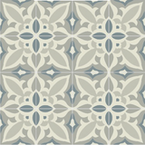 Mission Zebra Rug Layout in Tranquil Colorway