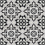 Mission Amalia Black 8"x8" Encaustic Cement Tile