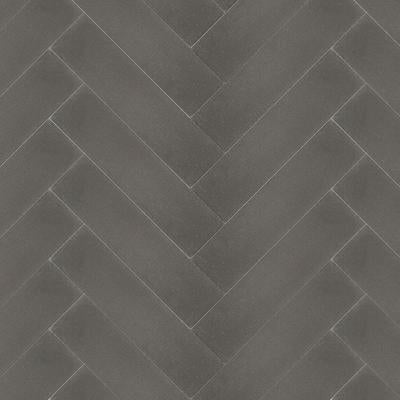 Mission Charcoal 2" x 8" Encaustic Cement Tile