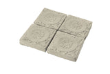 Monterey 4"x4" Rustic Relief Deco Tile - Early Gray