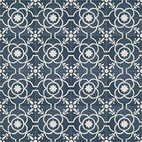 Mission Paris Navy 8"x8" Cement Tile Rug