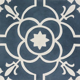 Mission Paris Navy 8"x8" Encaustic Cement Tile