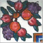 Portuguese Portalegre 3" x 3" Hand Painted Ceramic Tile