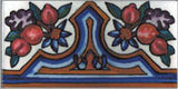 Portuguese Portalegre 3" x 6" Hand Painted Ceramic Tile
