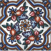 Portuguese Portalegre 6" x 6" Hand Painted Ceramic Tile