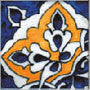 Portuguese Ruan 3" x 3" Hand Painted Ceramic Tile