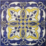 Portuguese Ruan 6" x 6" Hand Painted Ceramic Tile