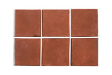 Premium Mission Red 3"x3" Cement Tile