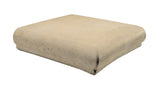 Rustic Cement Tile Corner Coping 12"x12"x3" - Bone