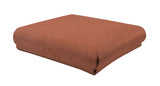 Rustic Cement Tile Corner Coping 12"x12"x3" - Mission Red