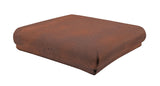 Rustic Cement Tile Corner Coping 12"x12"x3" - Red Flash