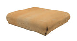 Rustic Cement Tile Corner Coping 12"x12"x3" - Sonora Sunset