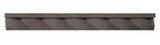 Rustic 16" Rope Step Molding - Charcoal