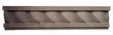 Rustic 16" Rope Wall Moulding - Antique Gray