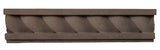 Rustic 16" Rope Wall Moulding - Brown